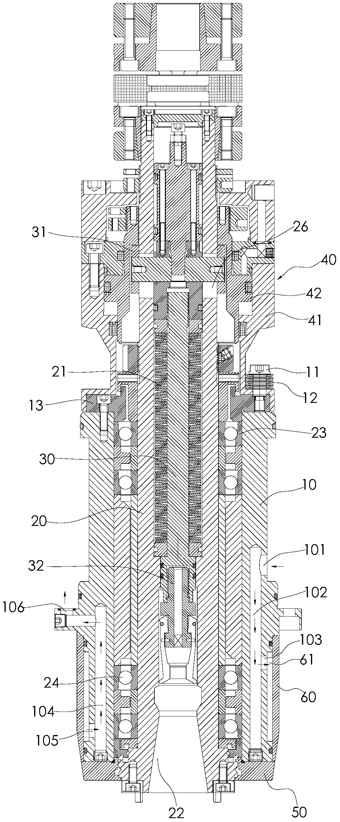 High-speed direct connection spindle