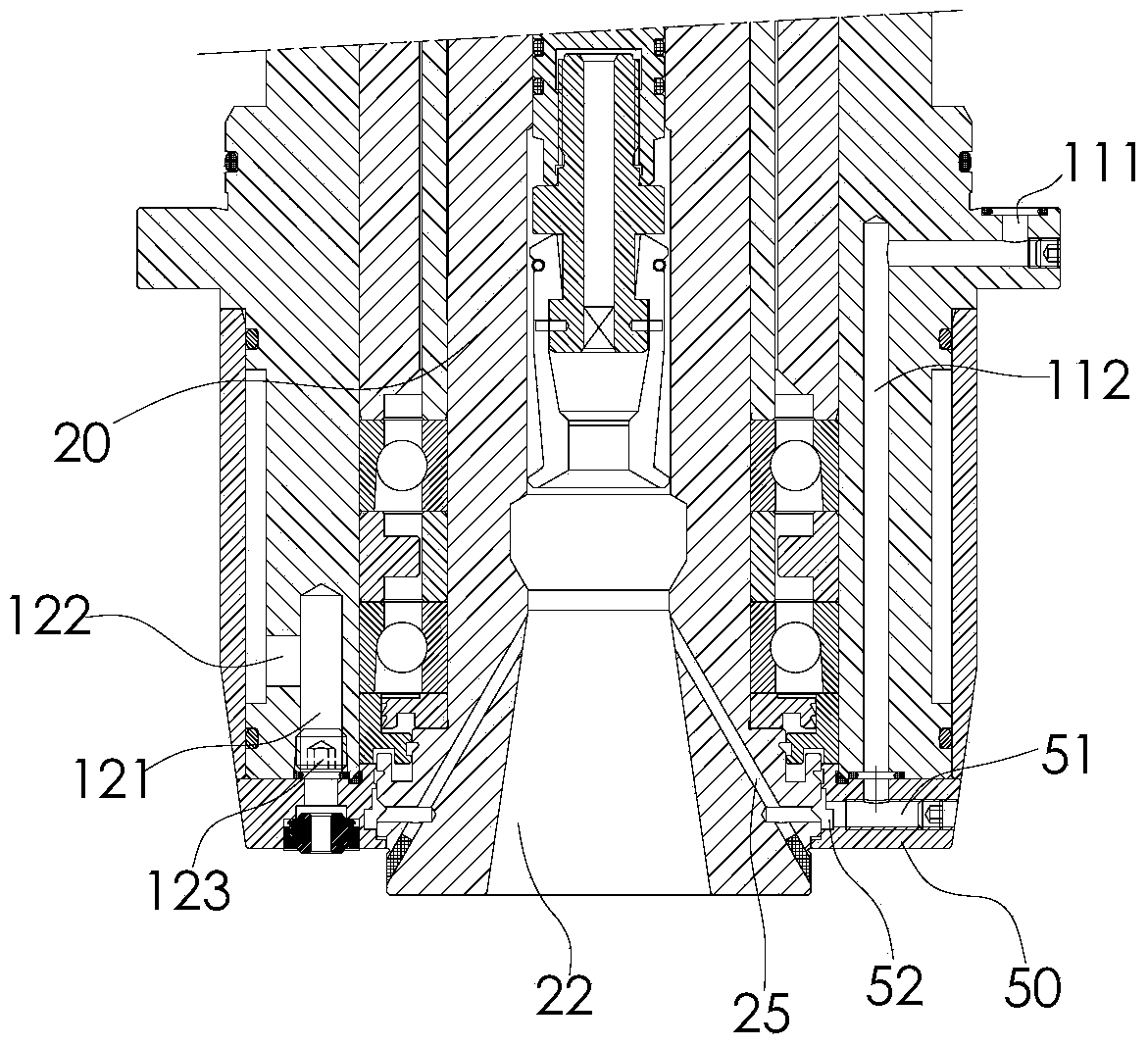 High-speed direct connection spindle