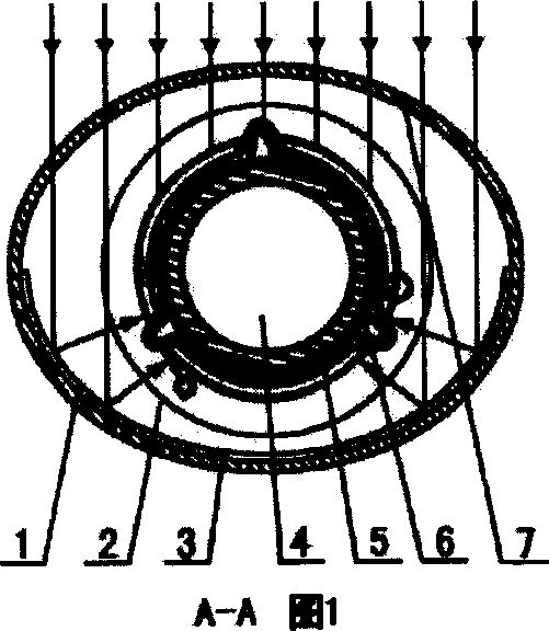 Solar vacuum energy exchange thermal-collecting tube