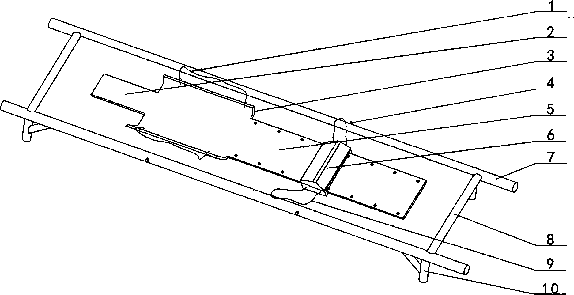 Secondary injury prevention device for emergency treatment of bone fracture patients