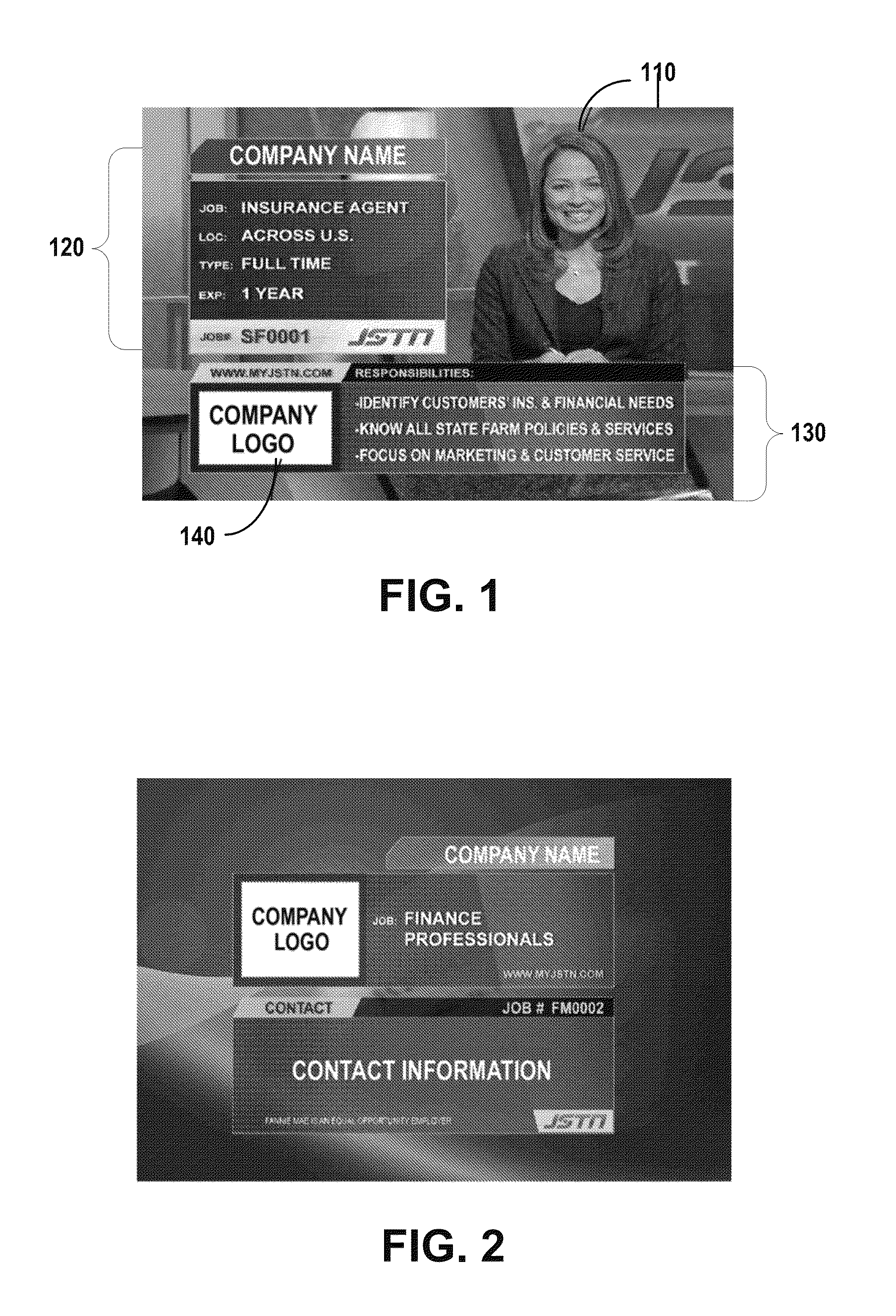 System and method for providing visual job information and job seeker's information