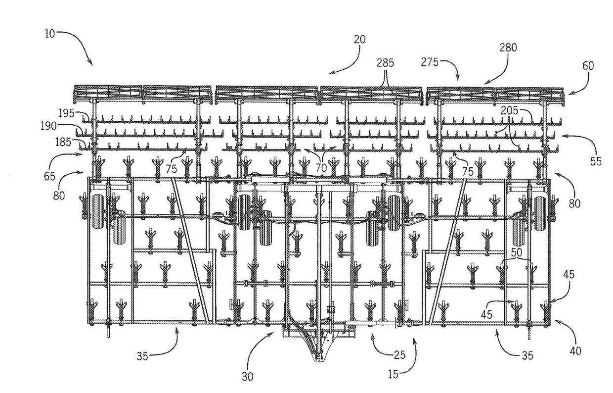 System For Equalizing Pressure On Smoothing Tools Of A Harrow