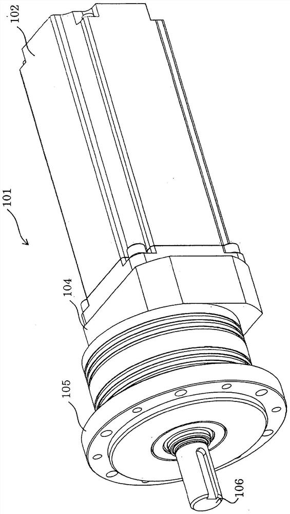 Power transmission using an inscribed cam and a cylindrical pinion