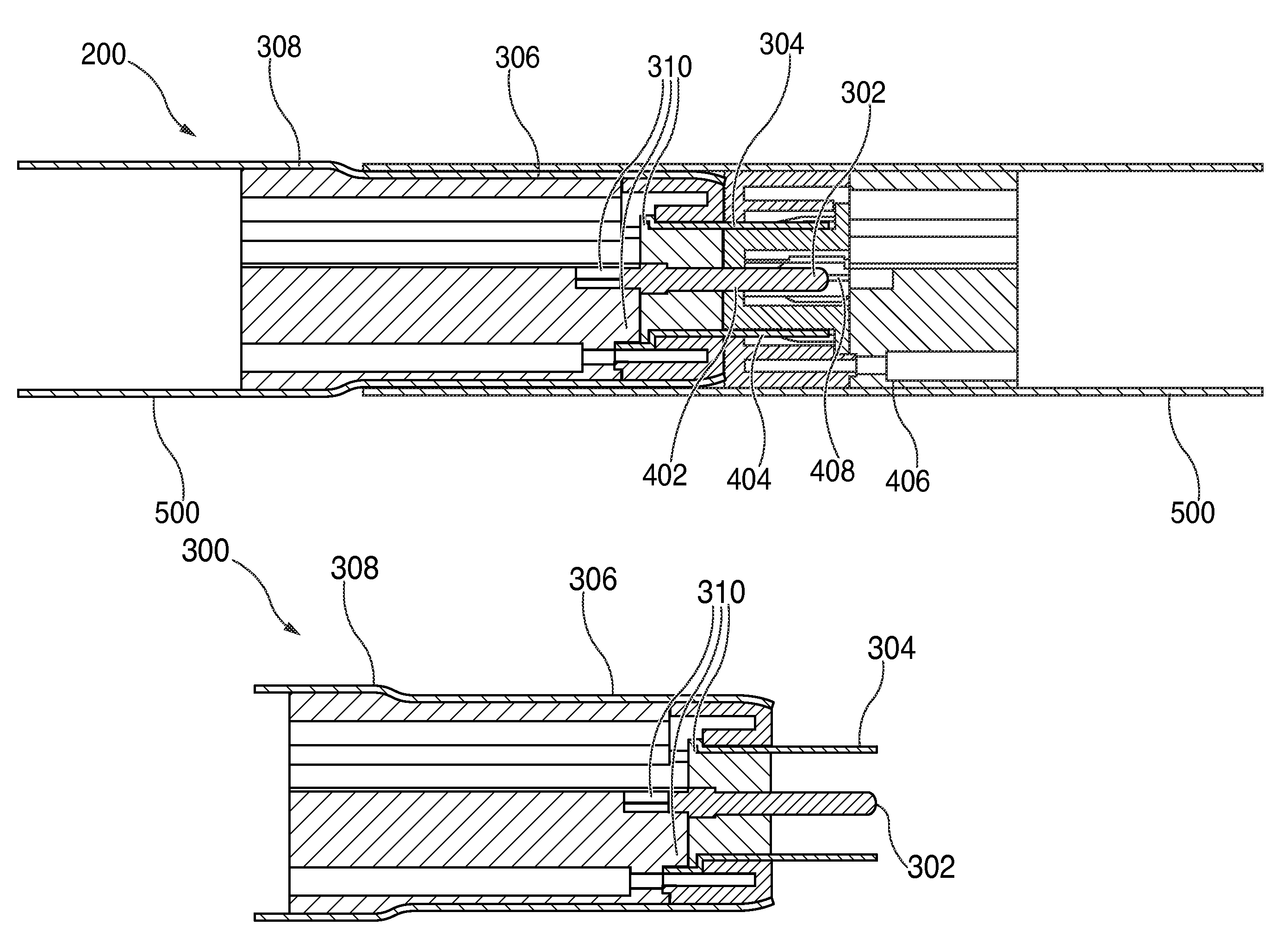 Radially uniform spring-biased intra-pole plug connector and transformer outside the trunk configuration for electric artificial tree