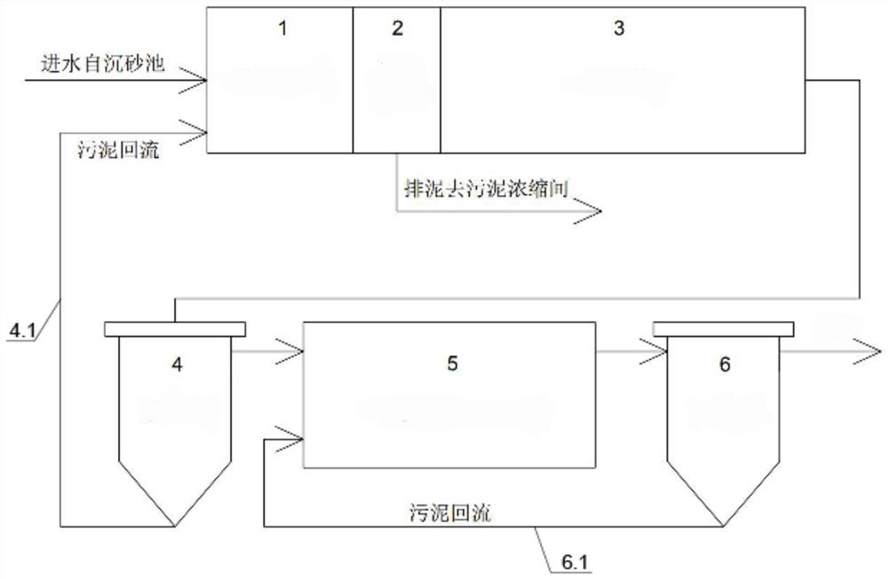 Efficient carbon adsorption/biological nitrogen and phosphorus removal coupled device and method for sewage treatment