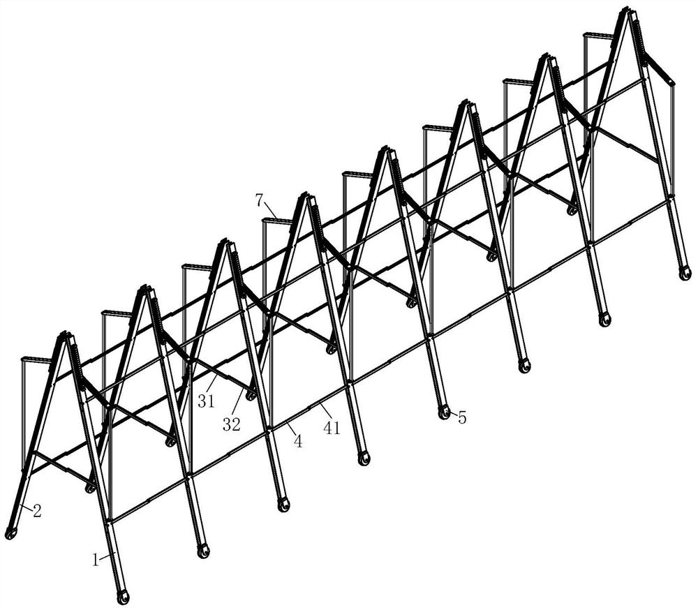 A portable and rapid construction of the mobile fence