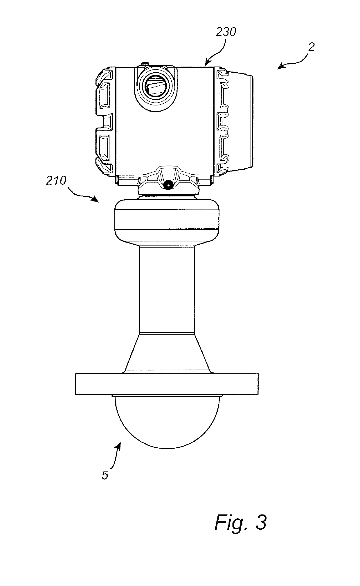 Radar level gauge system with dielectric antenna