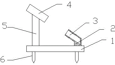 Recreational fishing rod support inserting holder