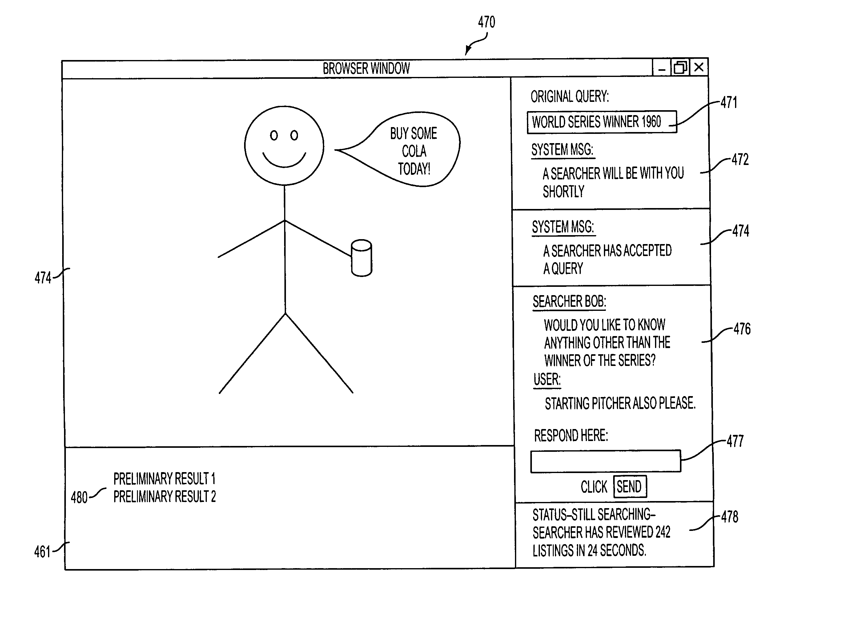 Scalable search system using human searchers