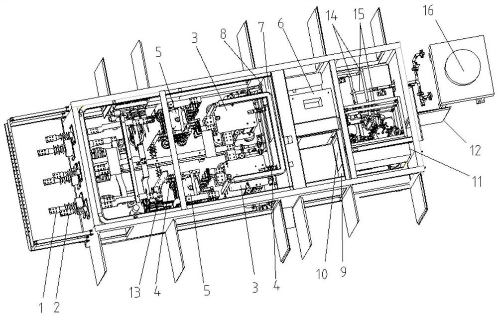 Water-cooling box type movable ice melting device