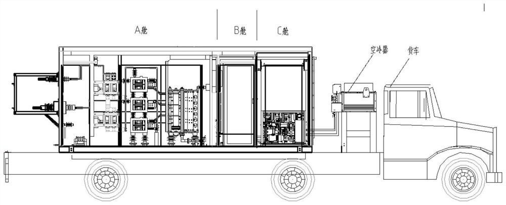 Water-cooling box type movable ice melting device