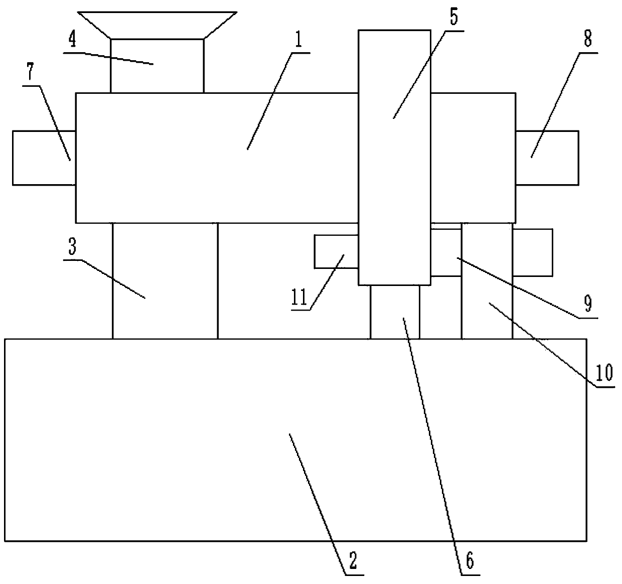 Bidirectional extrusion oily sludge treatment device