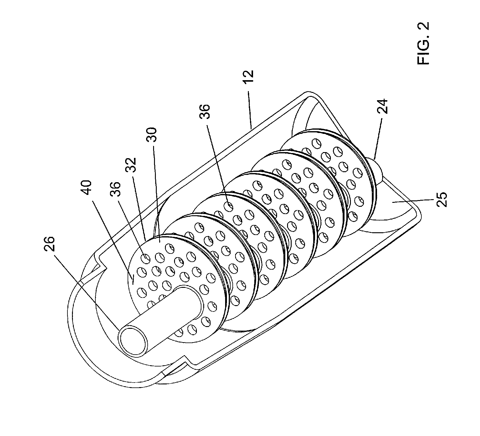 Manual hydrodynamic cavitation water treatment device