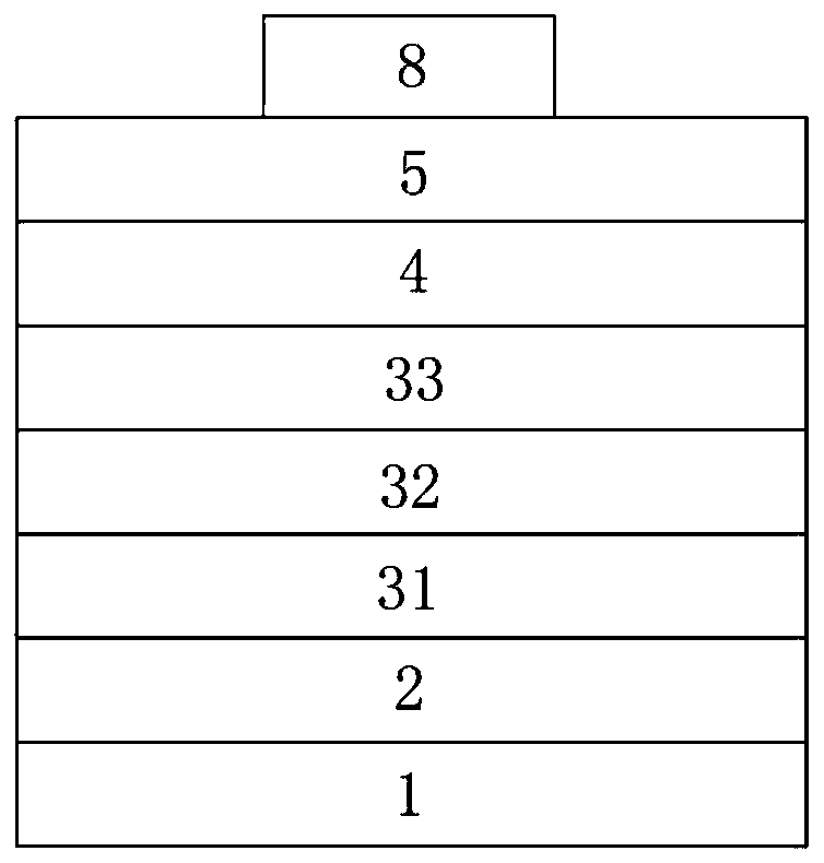 Enhanced heterogeneous metal gate AlGaN/GaN MOS-HEMT device and preparation method thereof