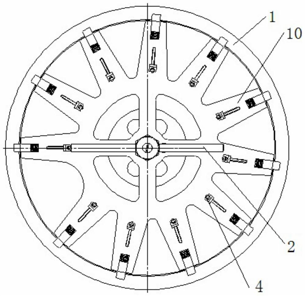 Mechanism for disassembling disc parts of aero-engine