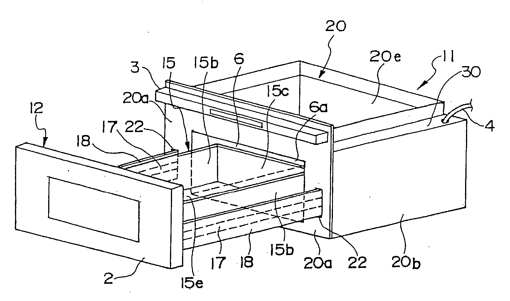 Built-in kitchen apparatus