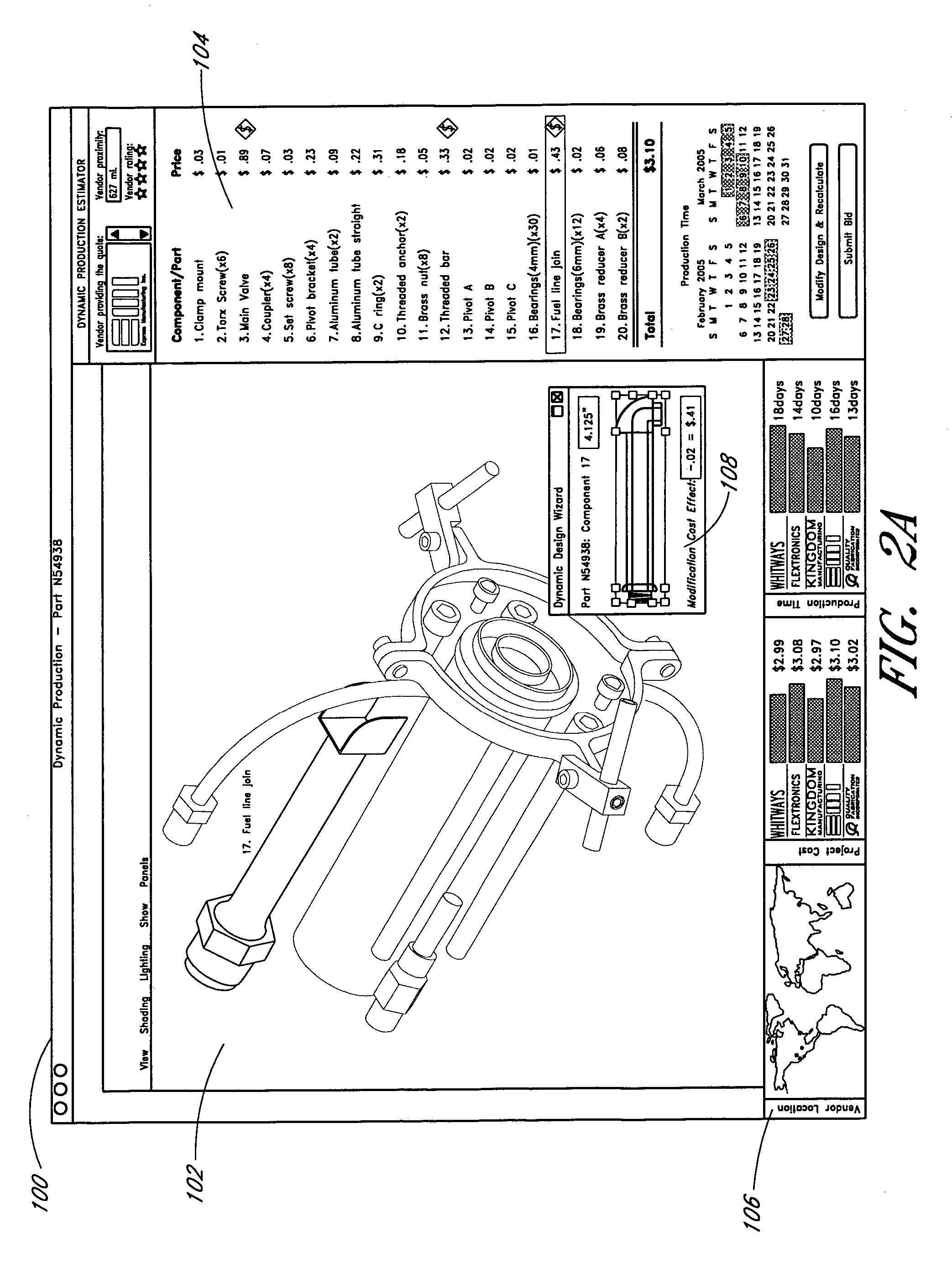 System and method for design of a component