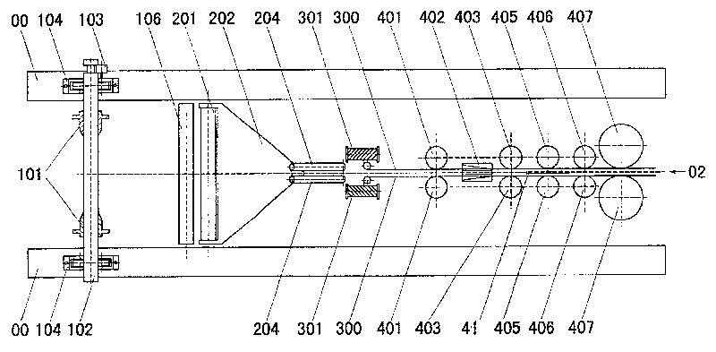 Machine for automatically producing disposable over-shoes