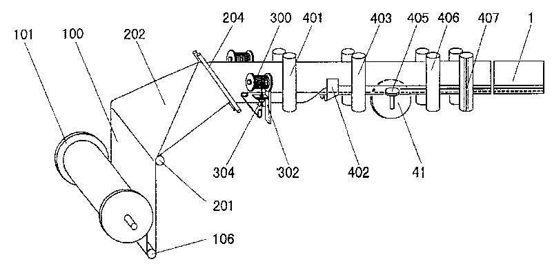 Machine for automatically producing disposable over-shoes