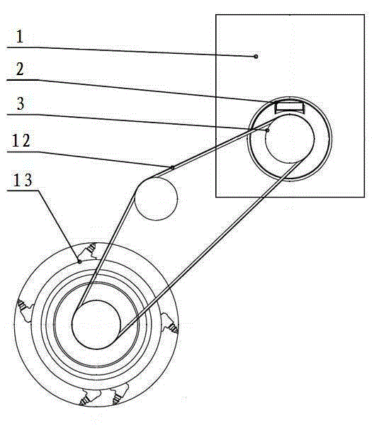 Power device of milling and planing machine