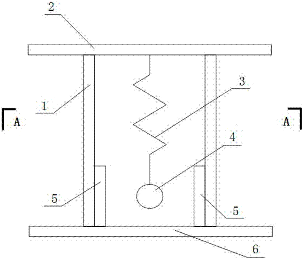 Television tower vibration damping device and preparing and using method thereof