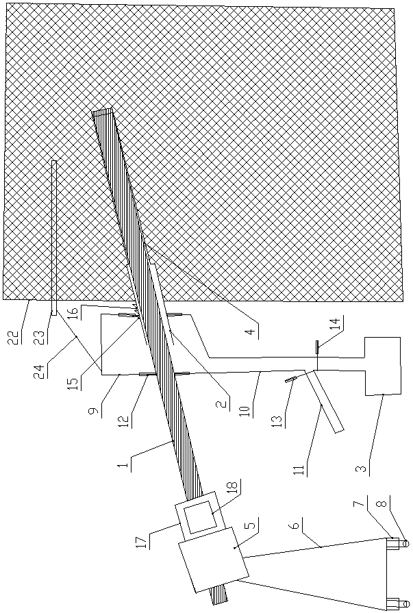 Underground intelligent drilling distance measurement and dustproof fixed-point sampling device and working method thereof