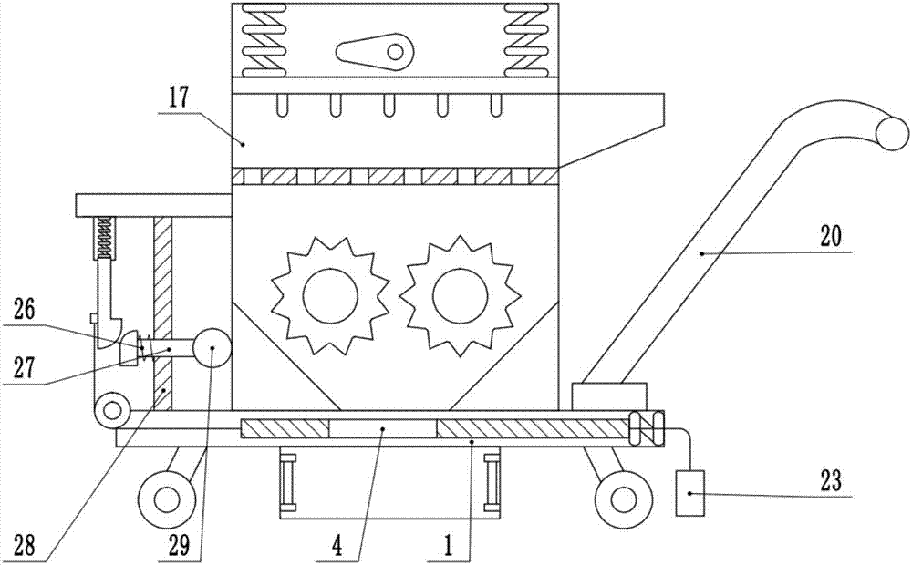 Medical plastic garbage recycling and granulating device