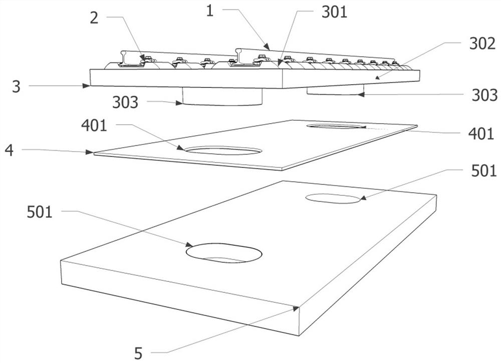 Tenon anchor assembly type track unit and tenon anchor assembly type track with same