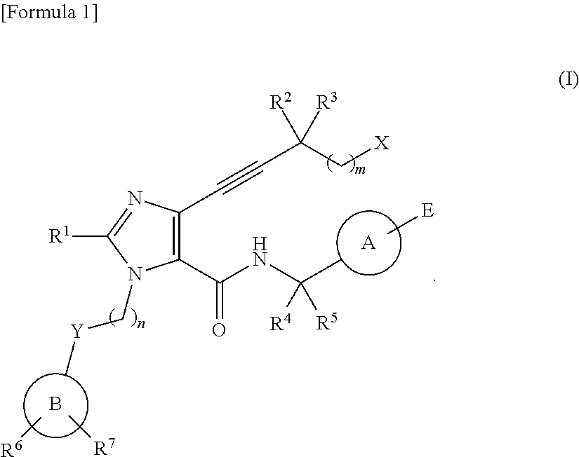 4-alkynyl imidazole derivative and medicine comprising same as active ingredient