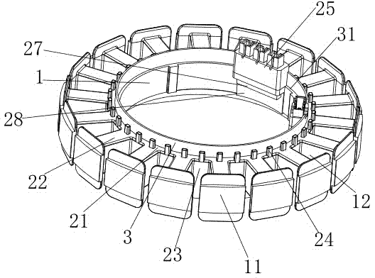 High-strength stator iron core