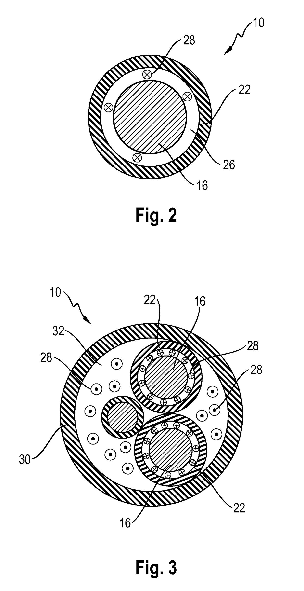 Electric line arrangement