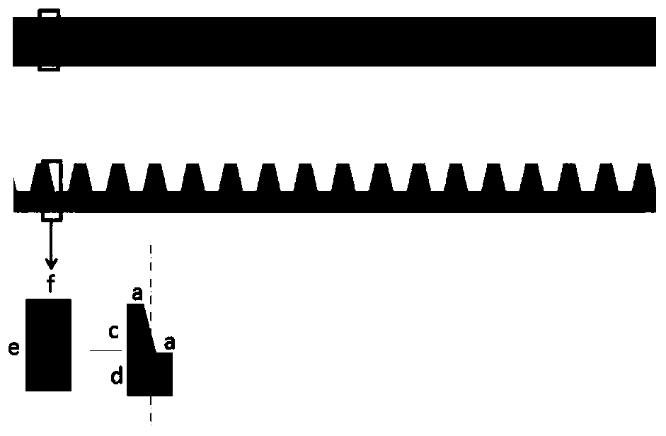 Flattened bamboo high-strength composite laminate with sawtooth interlocking structure and manufacturing method thereof