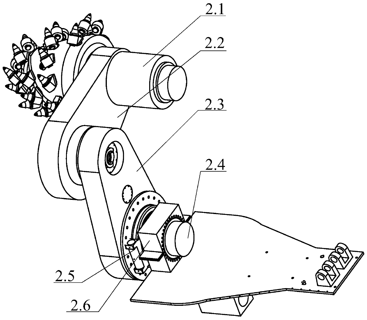 Detecting, excavating, supporting, anchoring and conveying integrated machine with downhole rapid excavating function and use method thereof