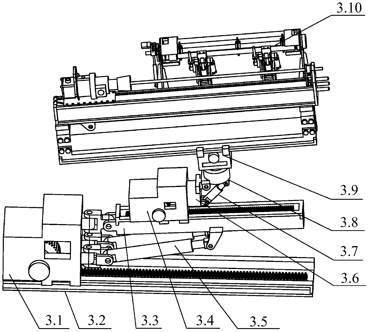 Detecting, excavating, supporting, anchoring and conveying integrated machine with downhole rapid excavating function and use method thereof