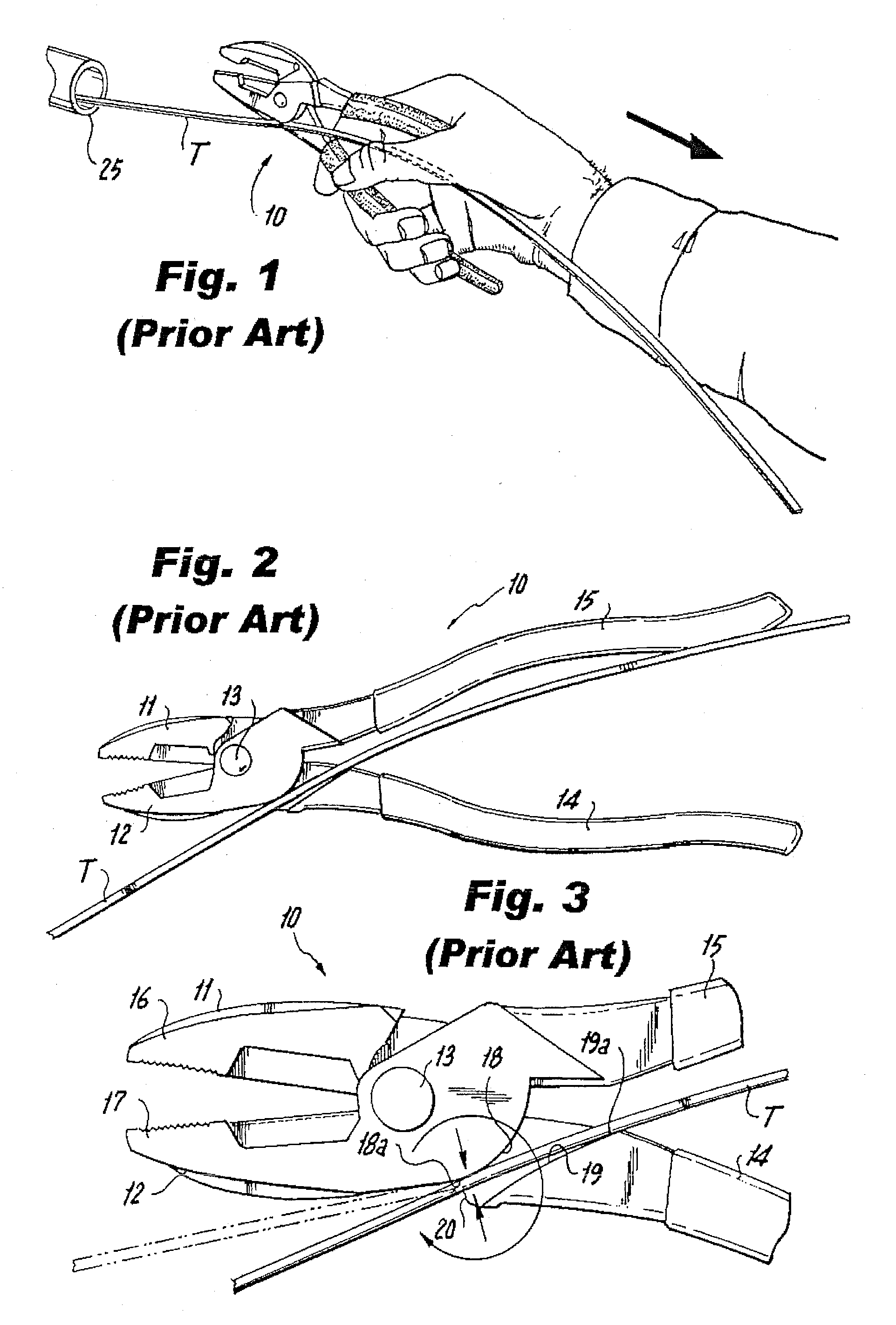 Fish tape pliers