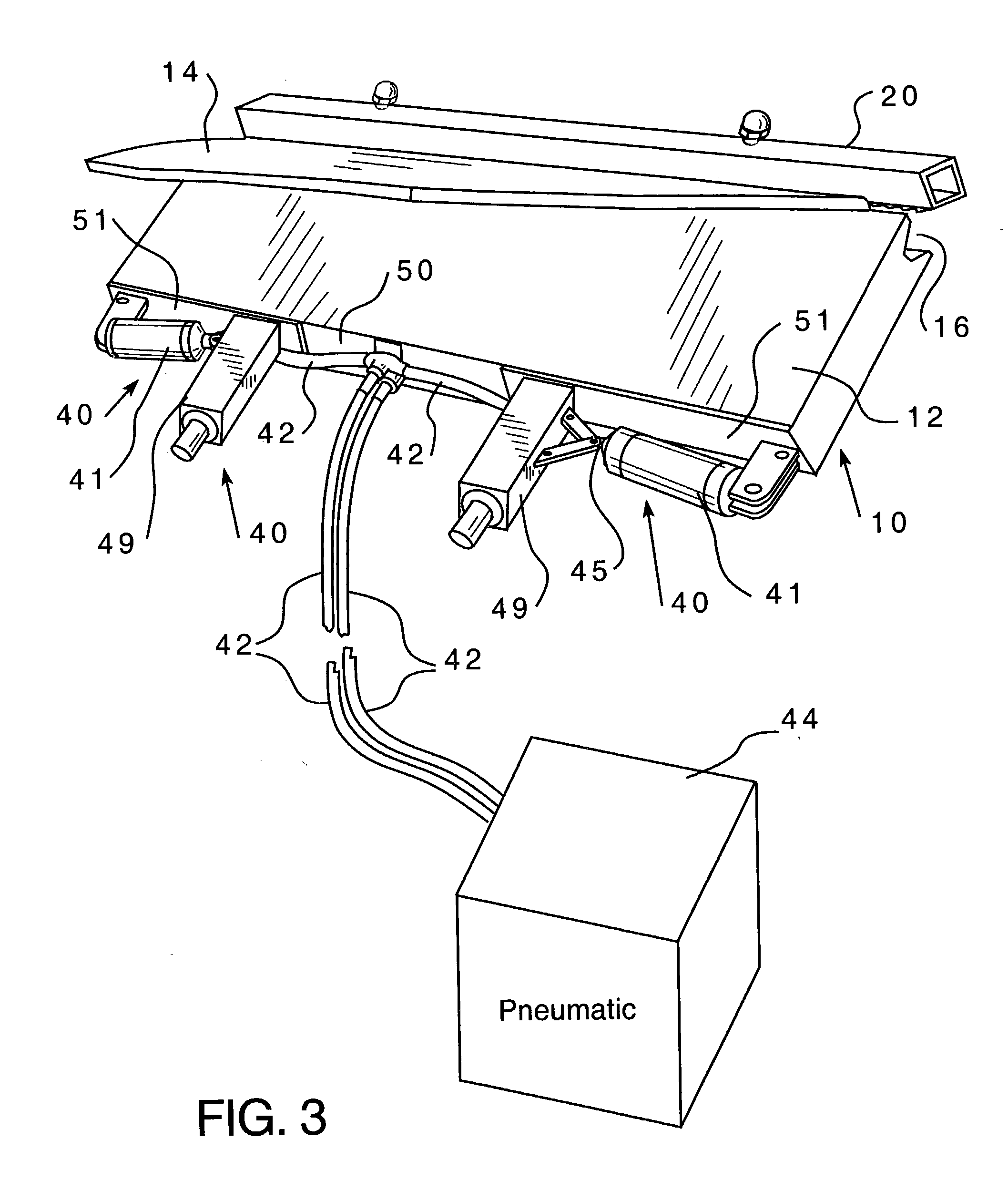 Drag board assembly and method of applying a contact pad to a drag board