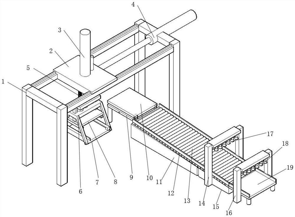 Demoulding and cleaning mechanism for casting