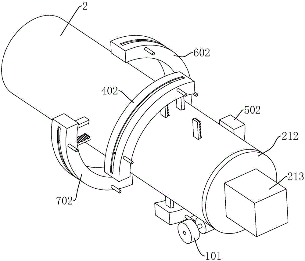 Municipal sewer pipeline reparation device and construction method thereof