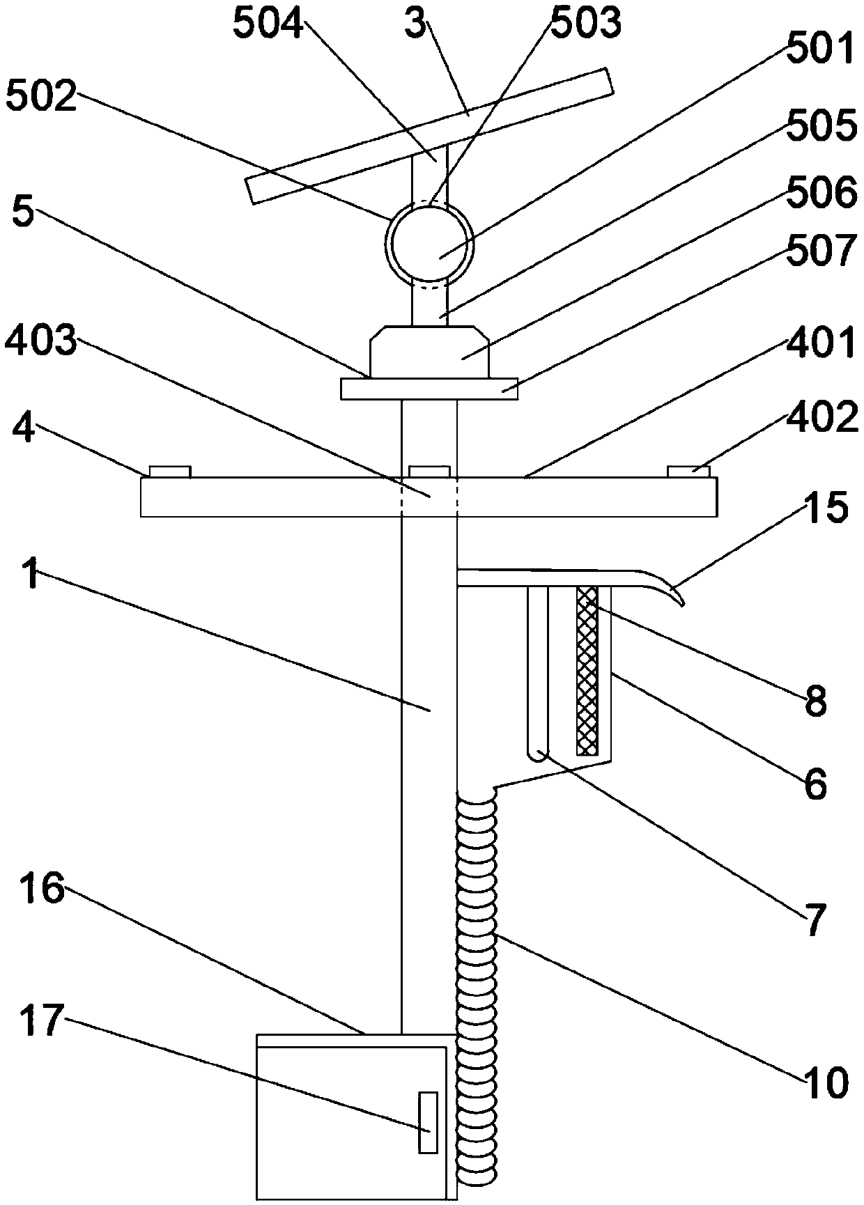 Solar high-efficiency insecticidal lamp for garden