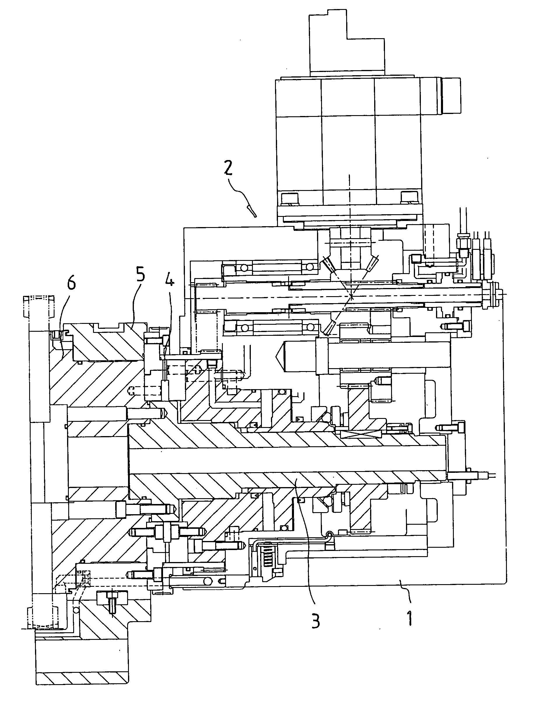 Structure of a twin disc type tool turret mechanism for CNC machines