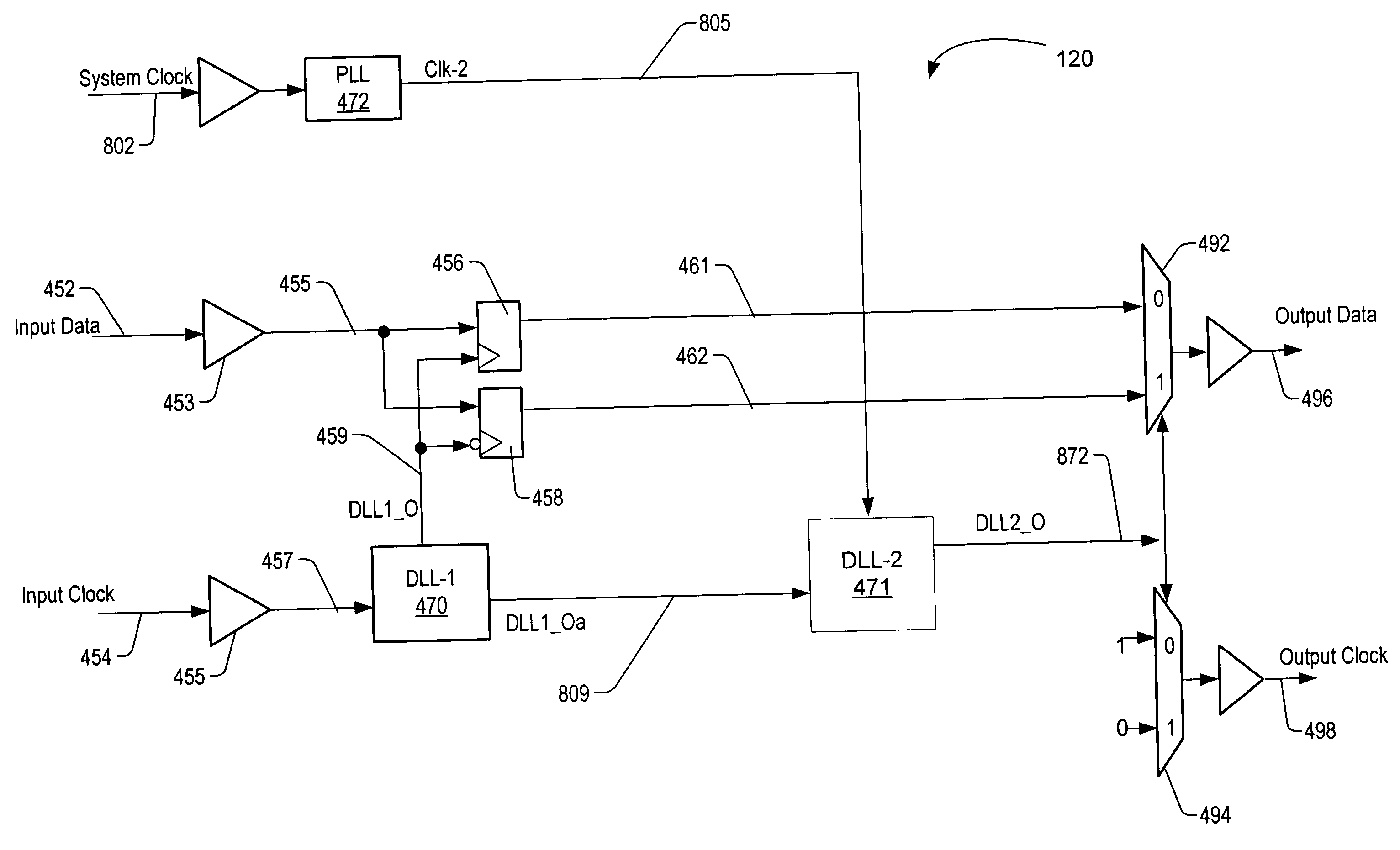 Source synchronous I/O bus retimer