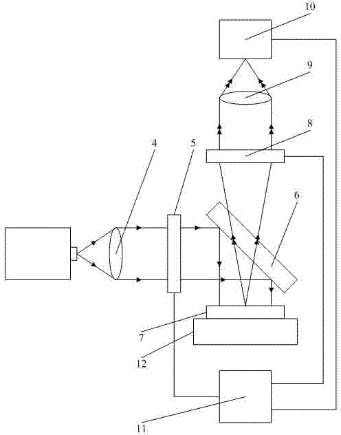 Actuator-free surface shape accurate measurement device and method