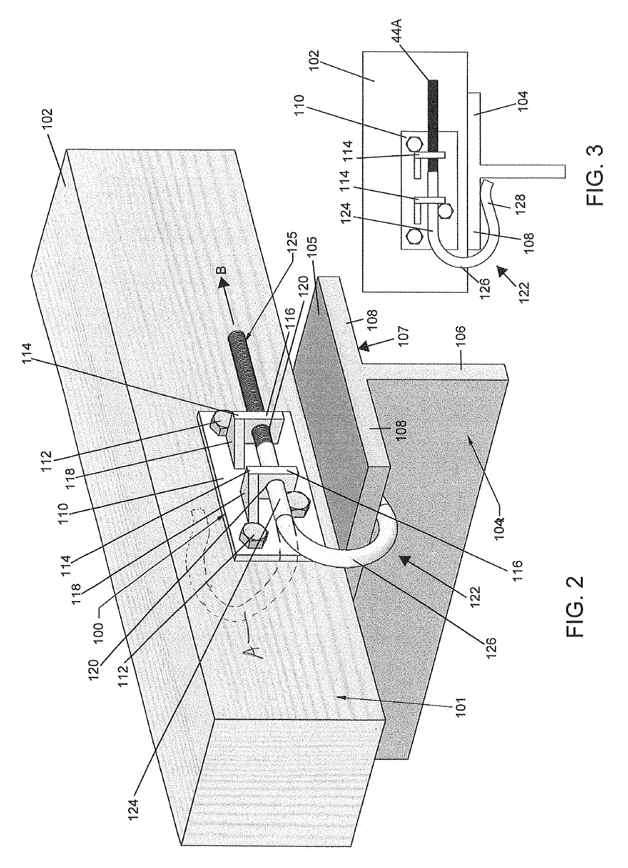 Railway fastener for use with crossties