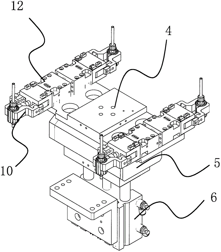 Feeding and blanking mechanism of rotor winding machine