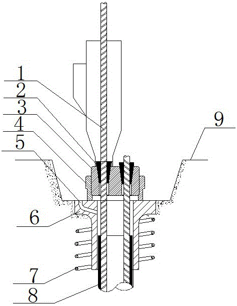 Method and system for vertically prestressed steel strands in secondary tension low-retraction anchorage system