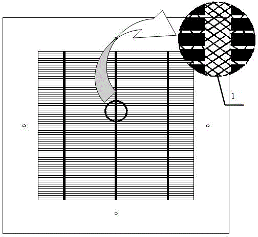 Solar cell electrode printing mask plate and manufacturing method thereof