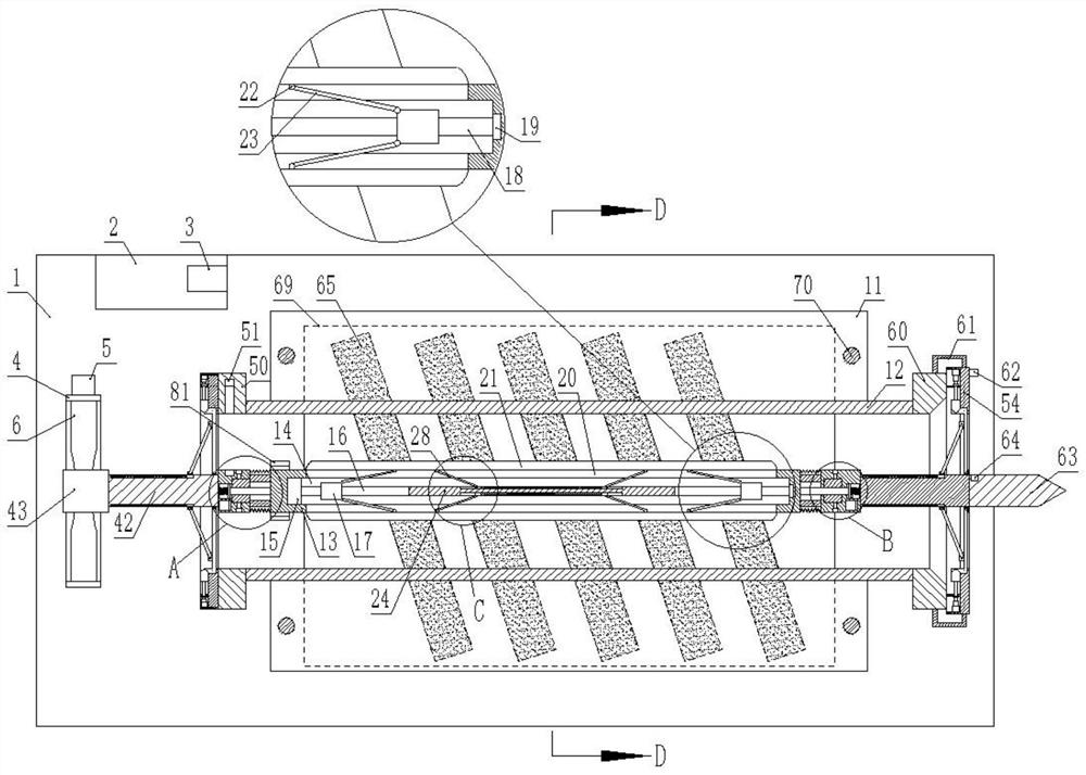 Device for simultaneously polishing inner wall and outer wall of steel pipe based on automatic machining of steel pipe