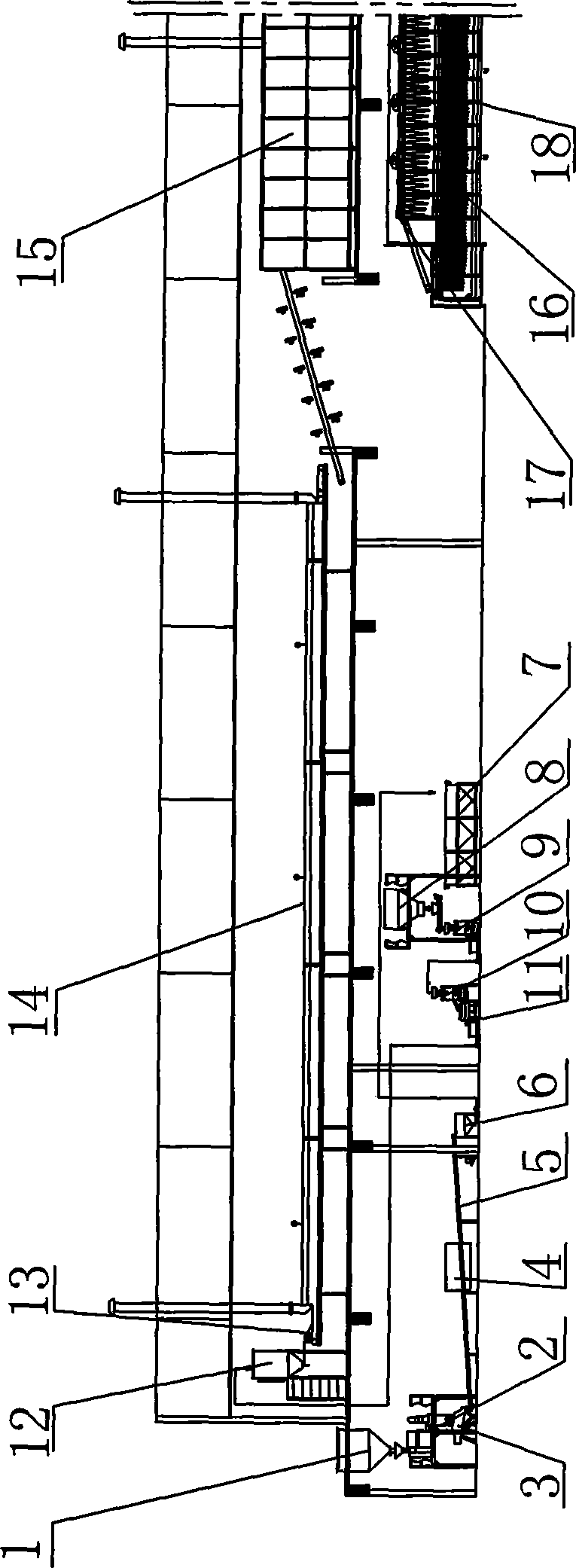 Production chain of instant dry rice noodles and technique for producing the same