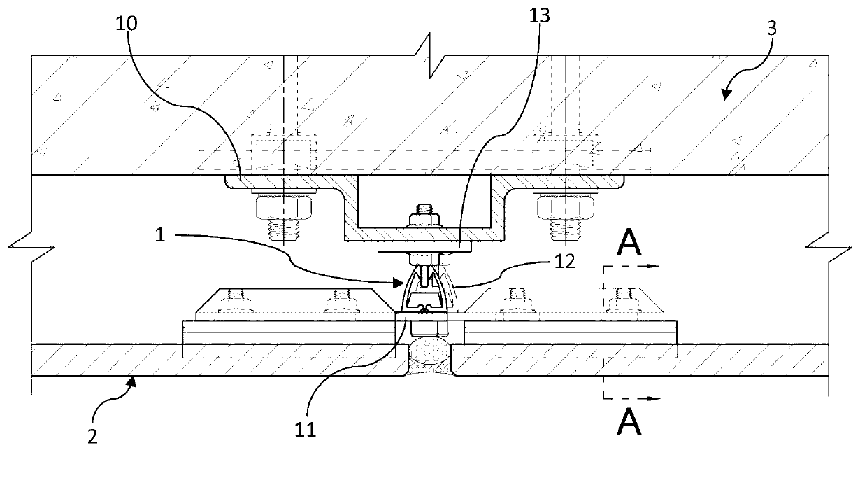 Wall brick installation structure and wall brick installation method