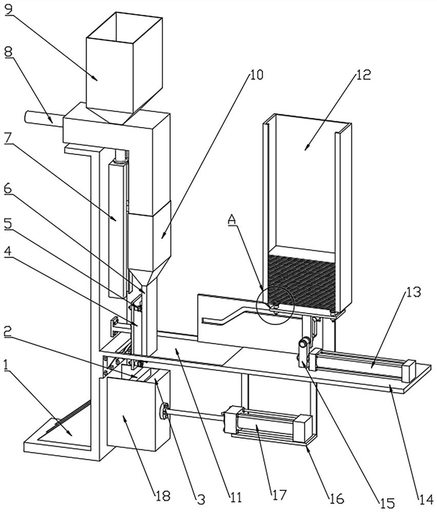 Quantitative filling feed packaging equipment and packaging method